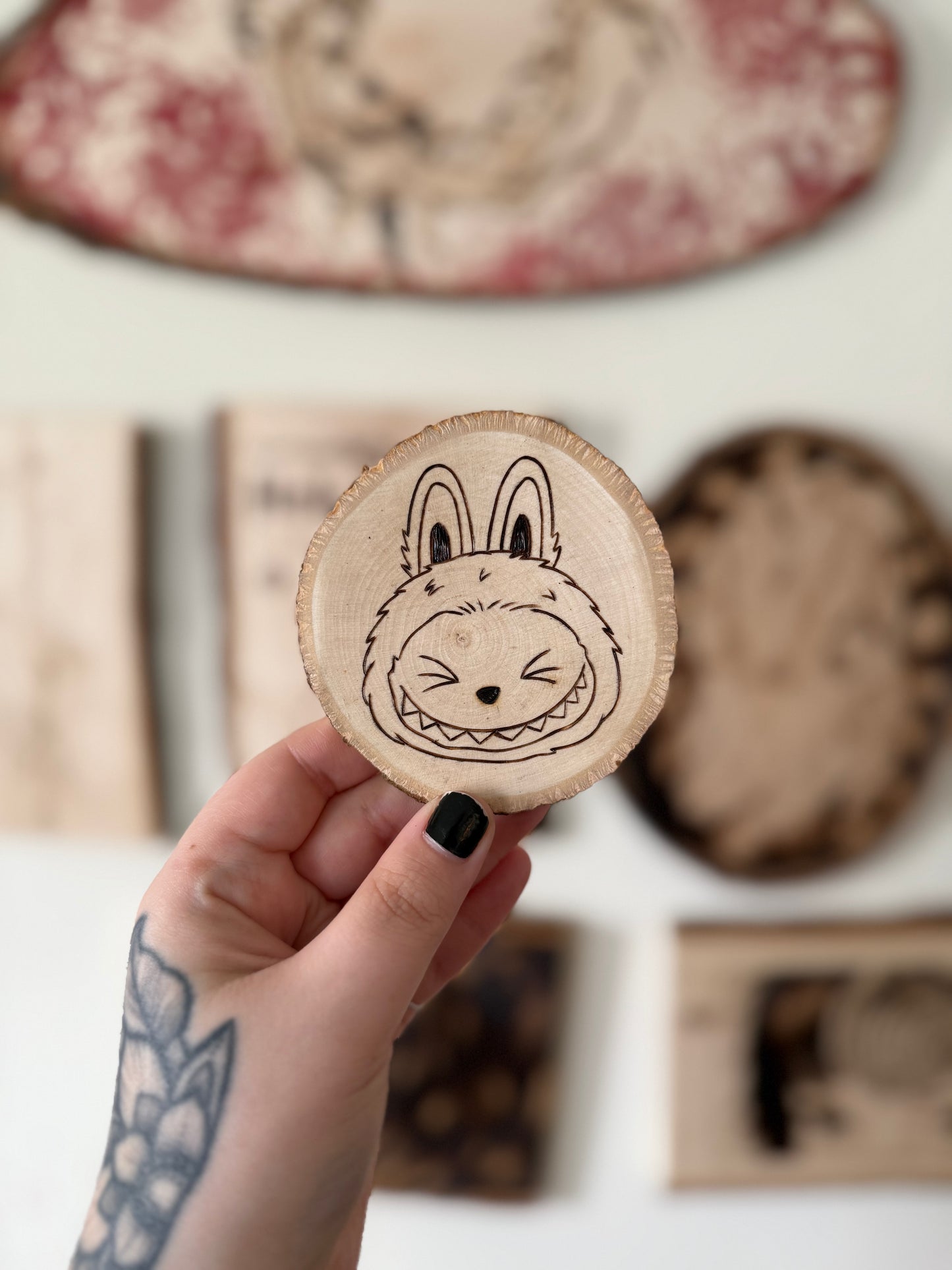 labubu mini woodburning