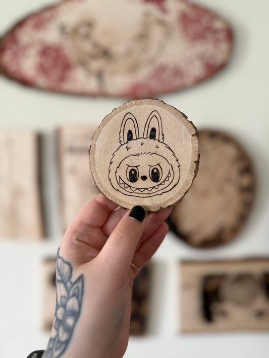 labubu mini woodburning