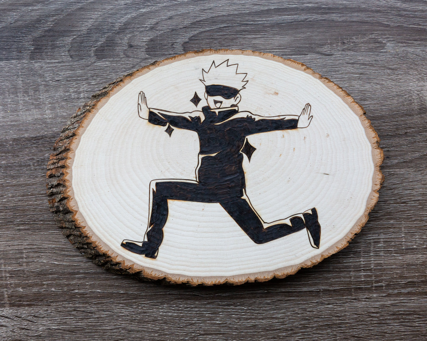 Gojo Silly Woodburning