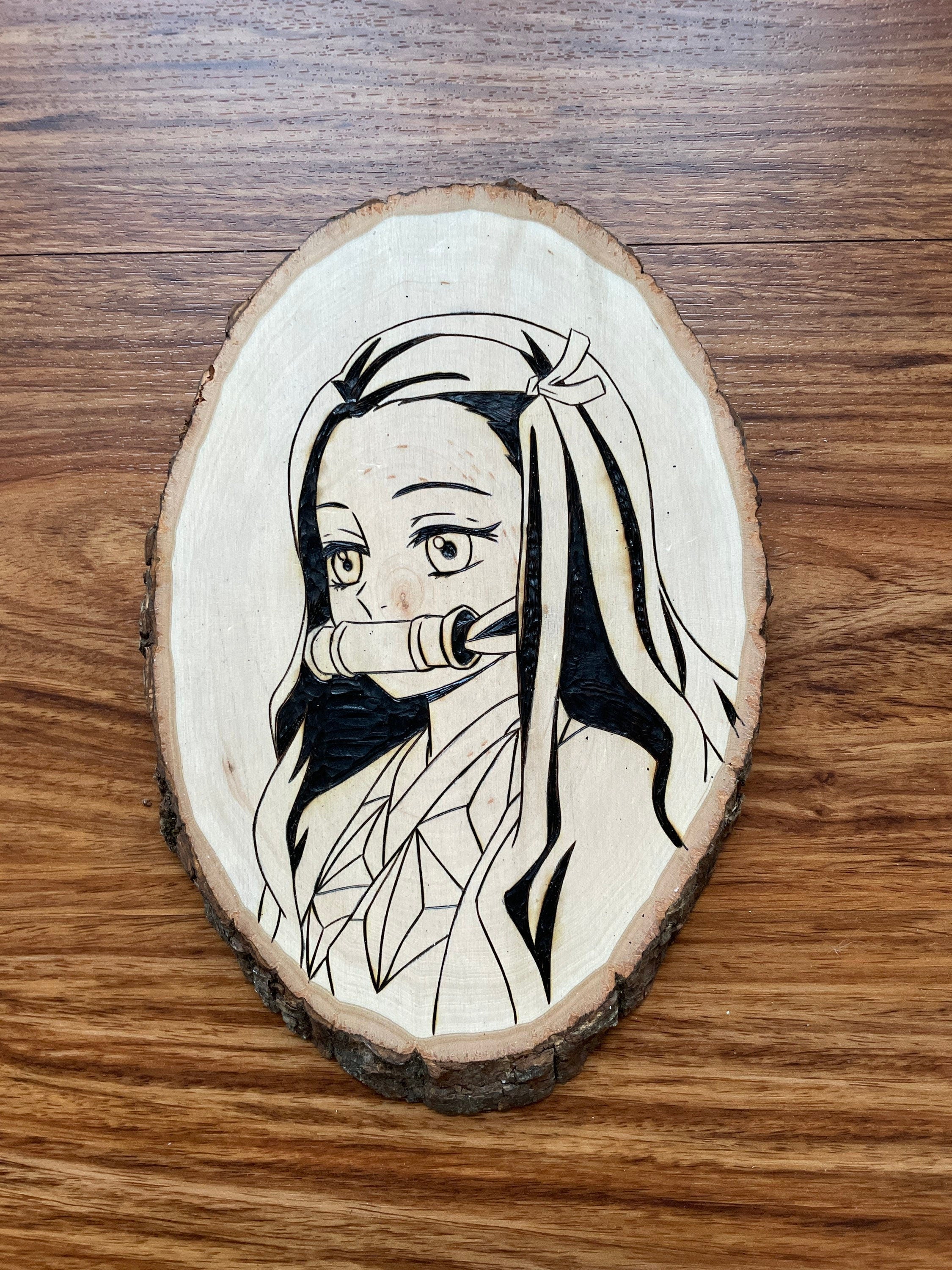 MHA - Dabi Anime Woodburned Coaster – DesolaceBurns