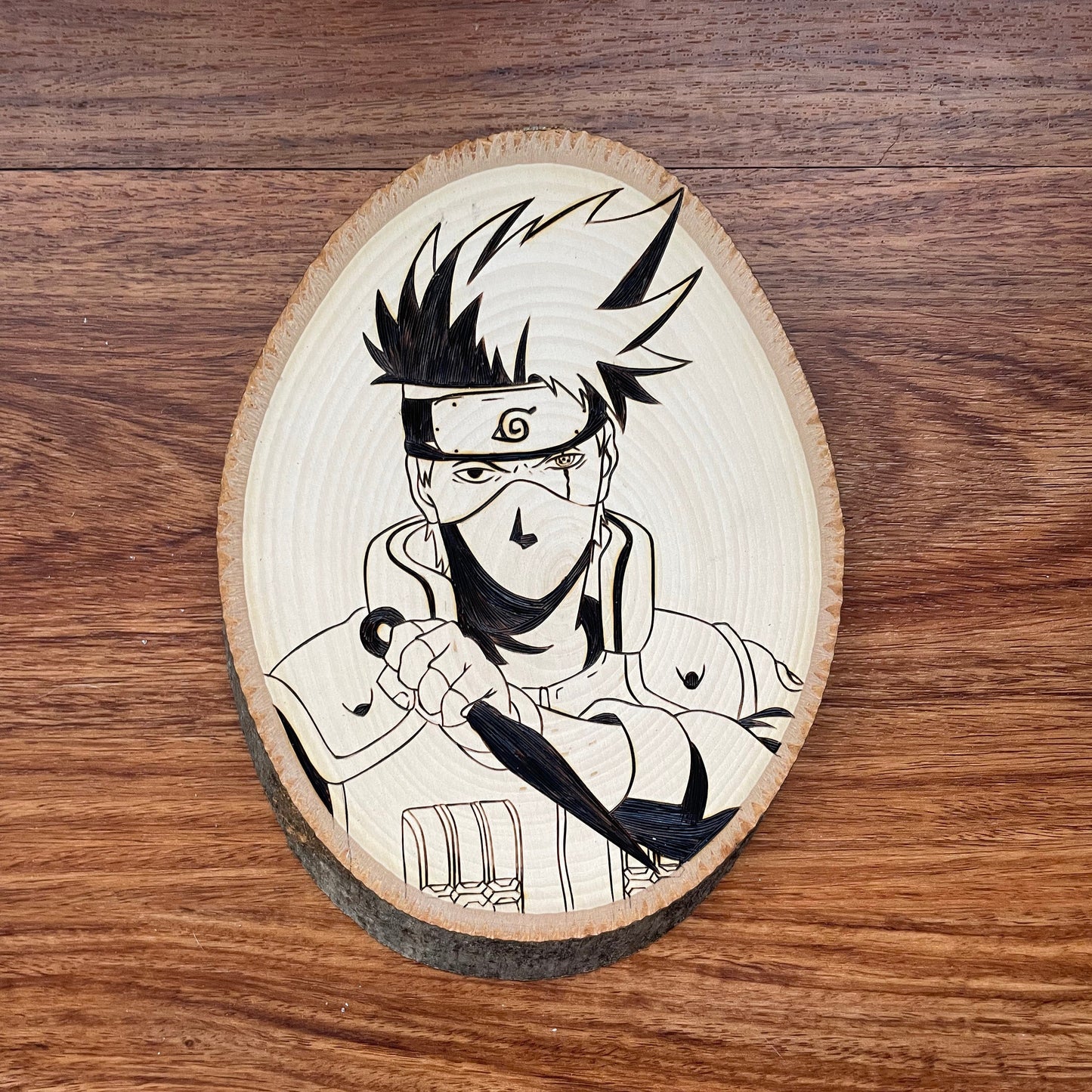 Kakashi Woodburning