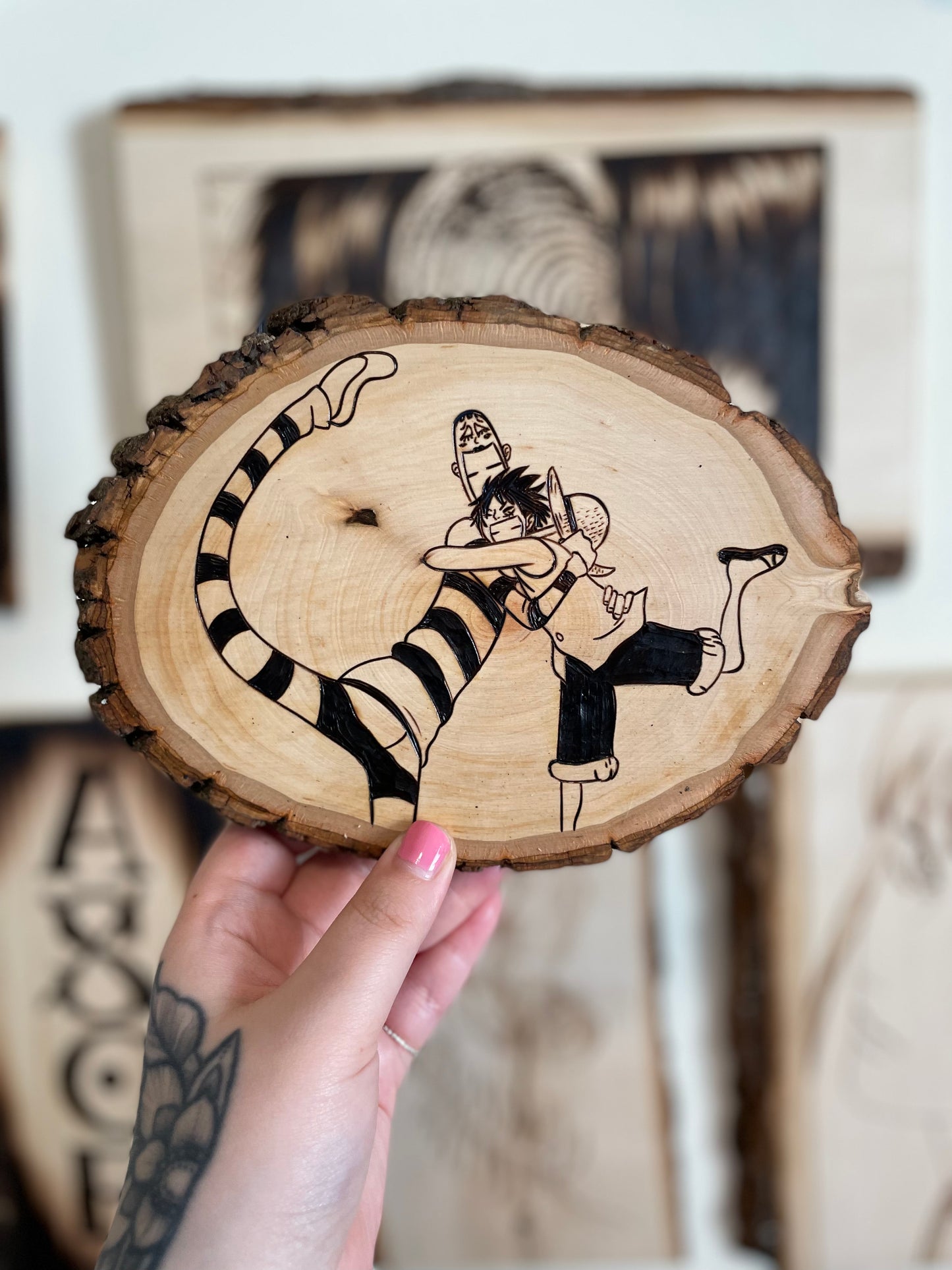 bon-chan & mugi-chan woodburning