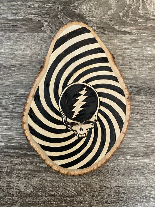 Steal Your Face Woodburning