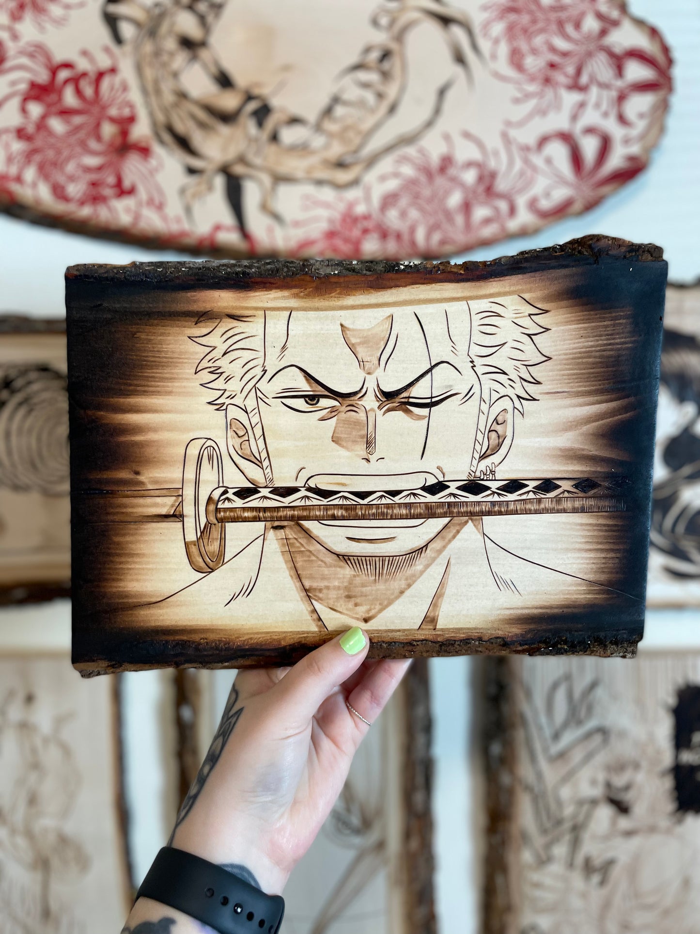 Zoro Sword Woodburning